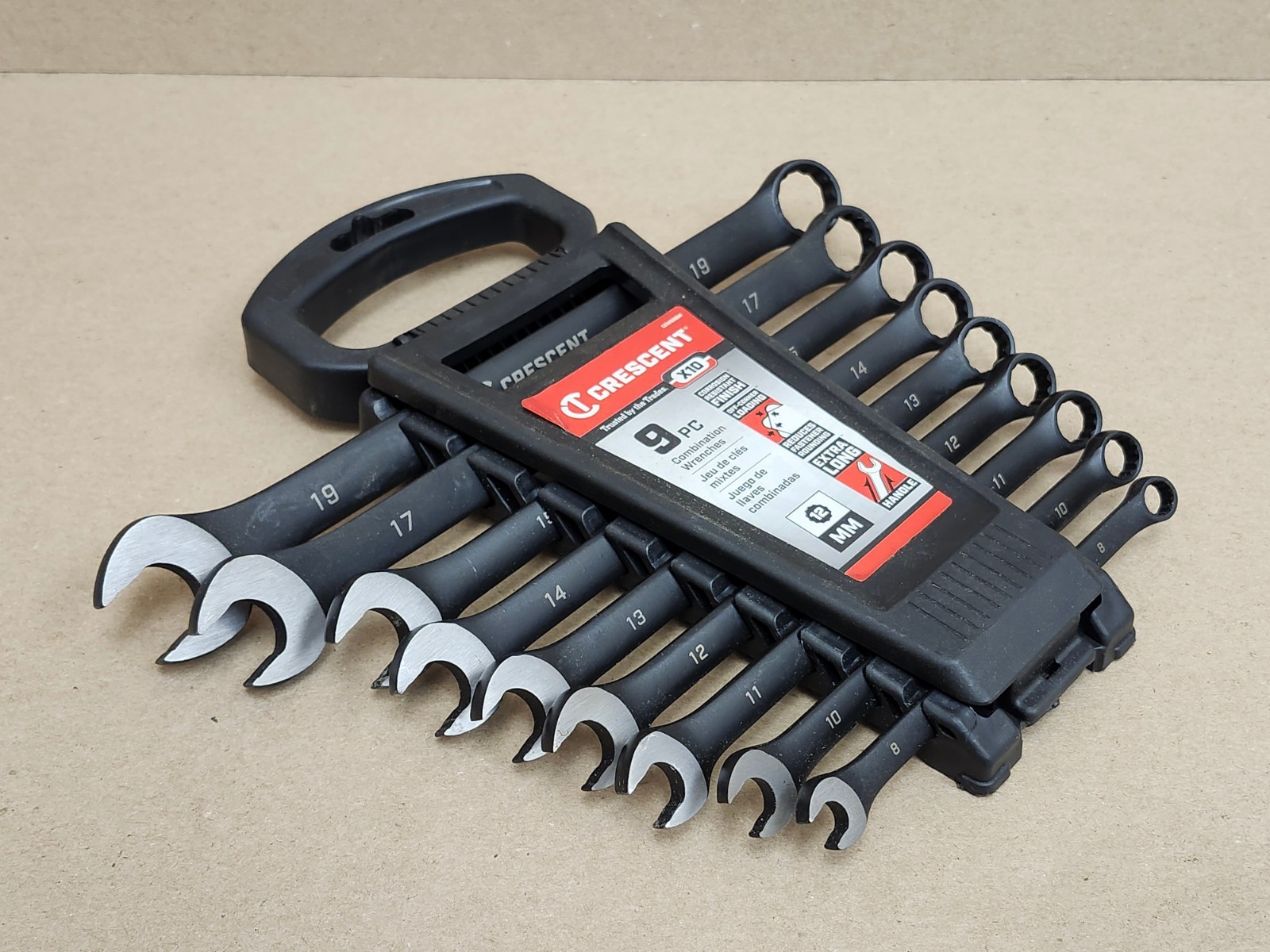 Crescent CCWS9BM X10 12 Point Metric Combination Wrench Set 9 pc