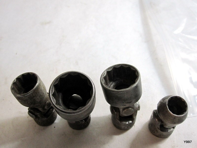 Plomb 5-piece swivel socket set 3/8” drive 12-point