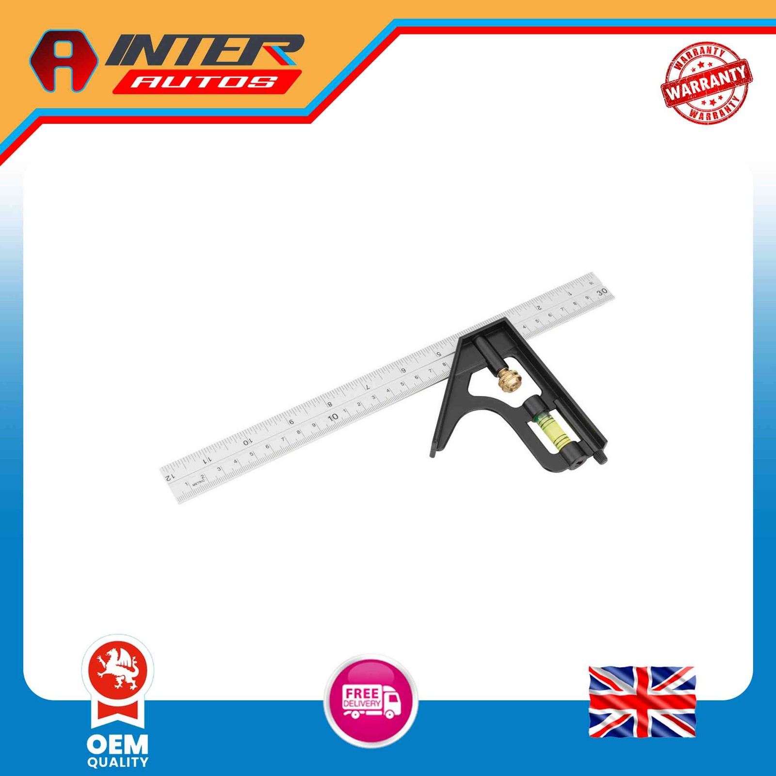Draper Metric and Imperial Combination Square, 300mm 34703