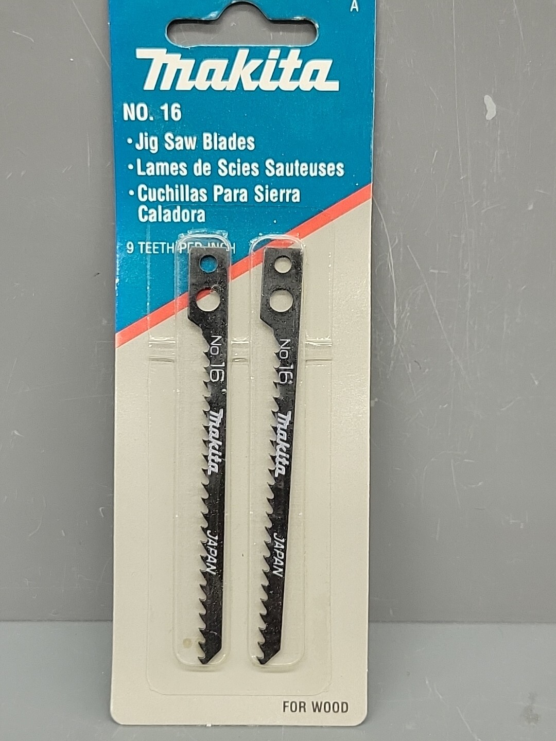 Makita No. 16 JigSaw Blade 792211-8-2 WOOD 9 Teeth TPI New Old Stock
