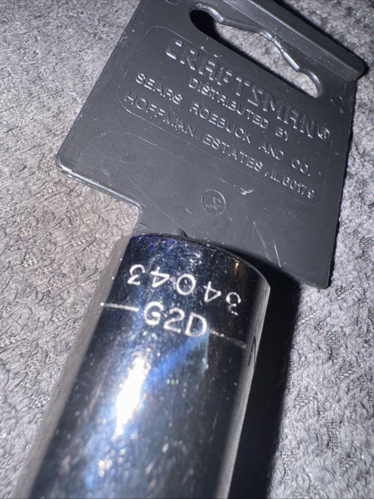 Sears Craftsman 5/8 in. Easy Read Socket 12 pt. STD, 1/2 in. drive 9-34043 USA