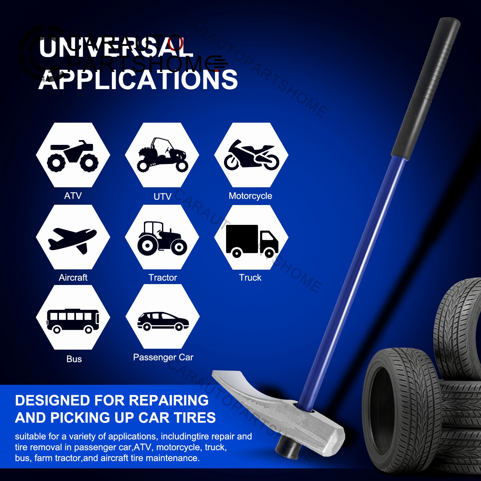 Truck Tire Changing Hammer Bead Breaking Wedge Tool for 35429 Auto Tire Removal