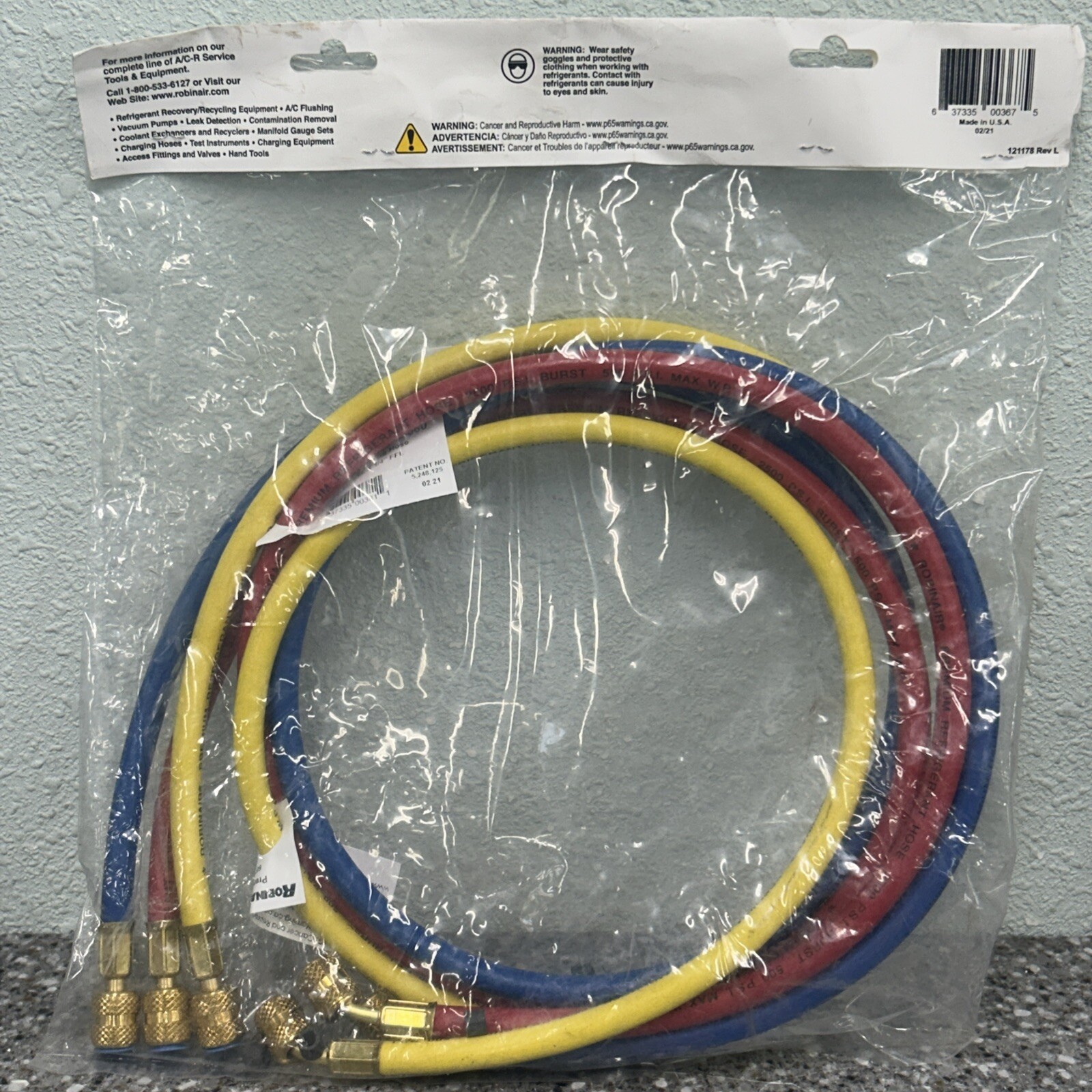 Robinair HOSES SET (3) 60 1/4″ 30060