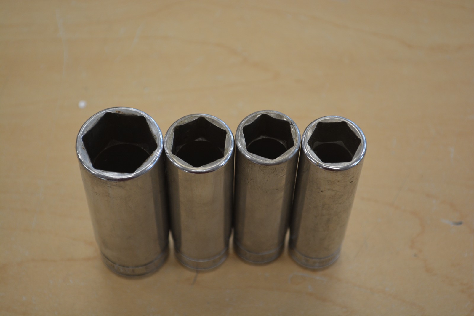 Snap On 313TSYA 4pc 1/2» Drive 6pt Deep Socket Set * Pre-owned* FREE SHIPPING