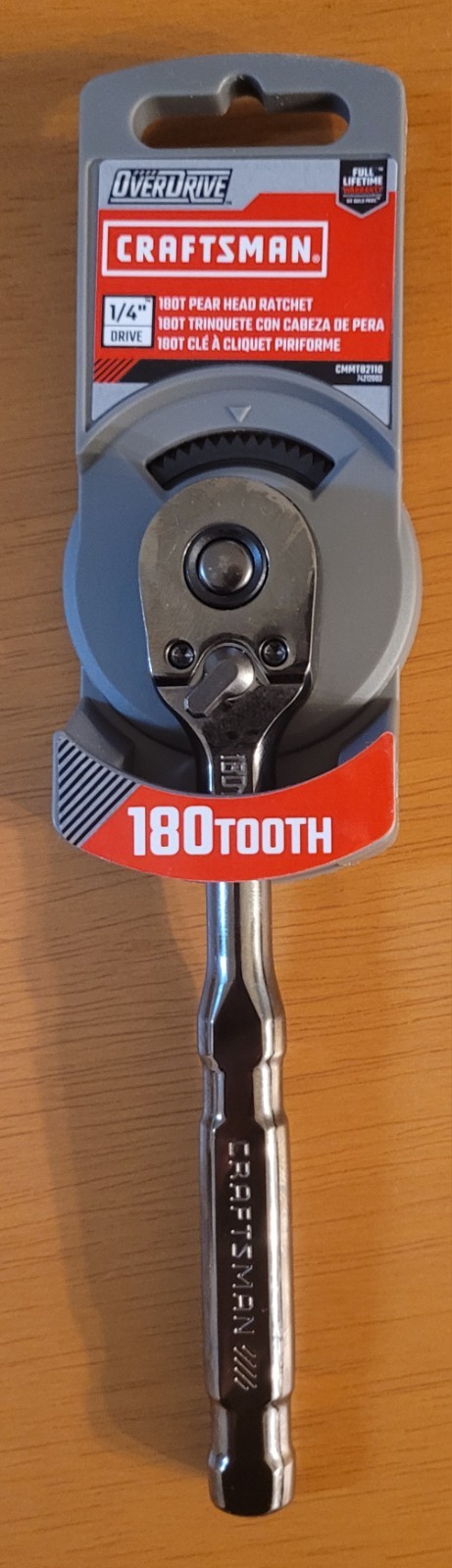 New Craftsman 1/4″ 180 Tooth Ratchet CMMT82110