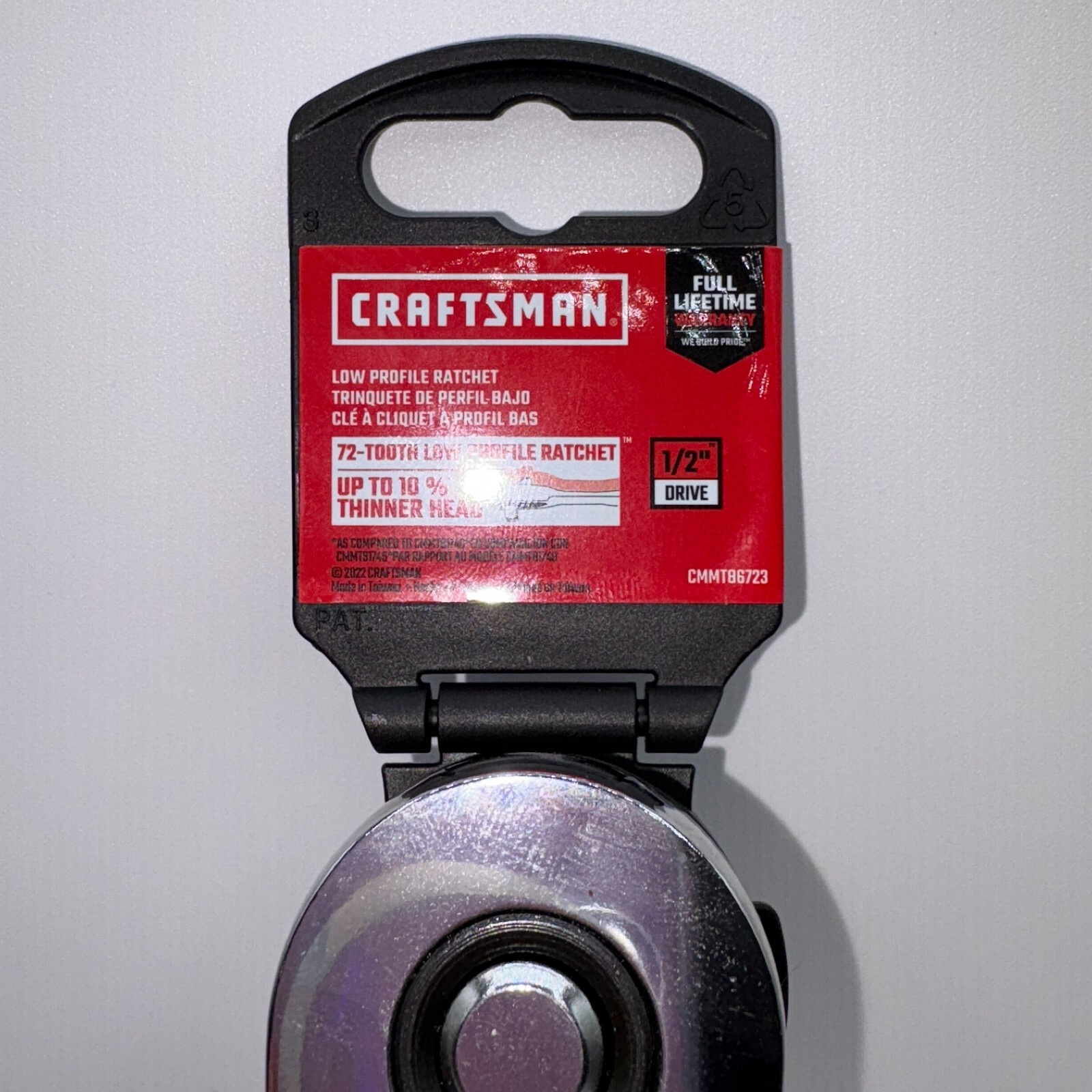 Craftsman 1/2″ drive low profile ratchet CMMT 86723 NEW