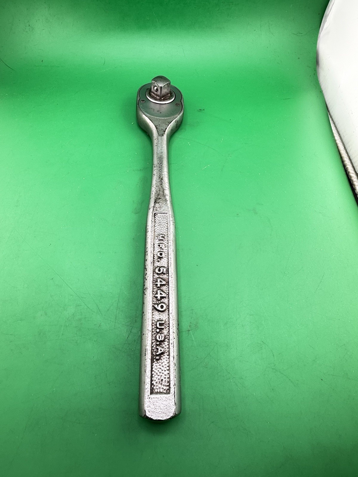 Vintage Plomb 10.25″ Ratchet 1/2″ Drive Pebble Handle 5449 Plvmb Plumb USA