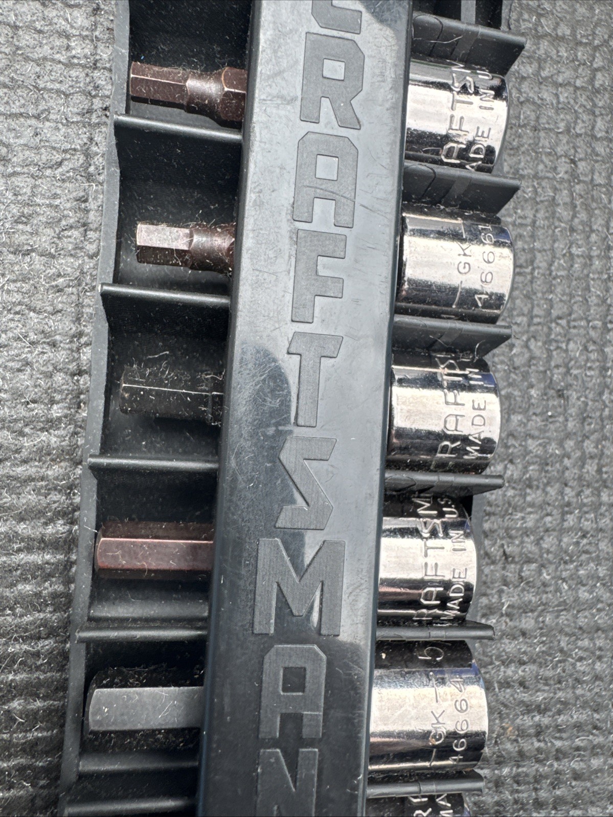 Sears Craftsman USA 6pc Socket Set 3/8 Drive SAE 34447 Hex Bit Tools NOS GK