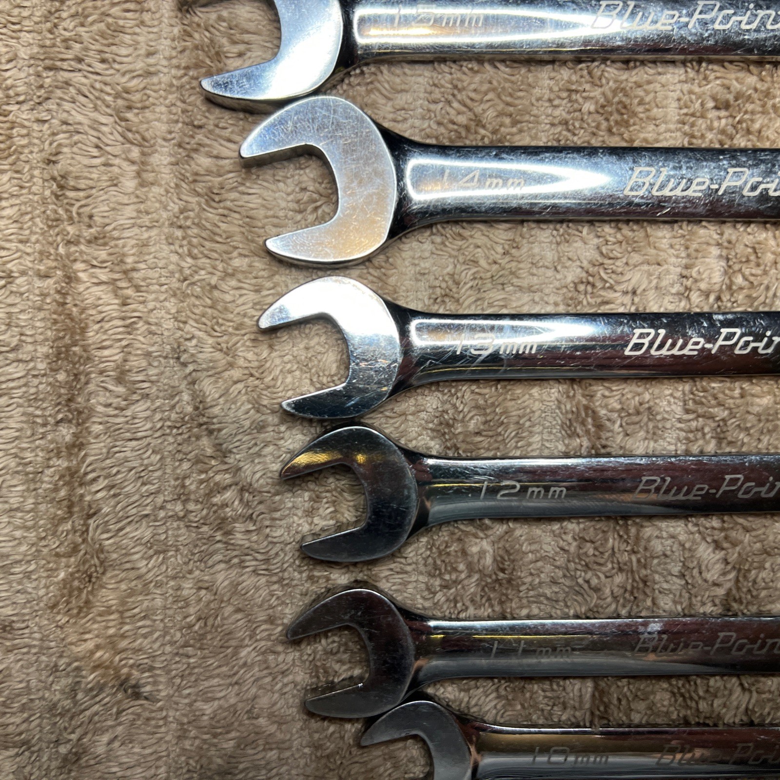 Blue Point BOERM712 11pc Metric Ratcheting Reversible Wrench Set 8-19mm *READ*