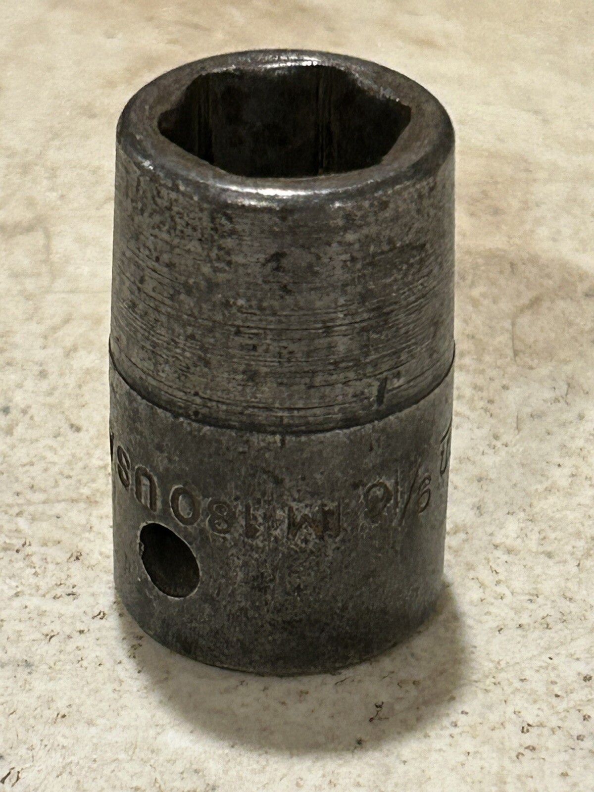 Vintage Snap On Snap-On Tools 9/16” 6 Point Impact Socket IM180 Made In USA