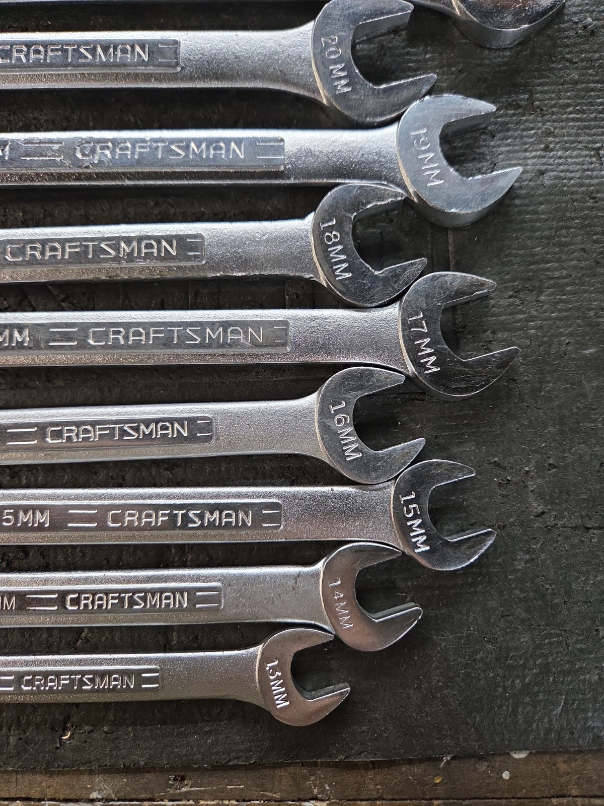 Vintage Craftsman USA 20 Pc Metric Combo Wrench Set V, VV 6-24 , 27mm.