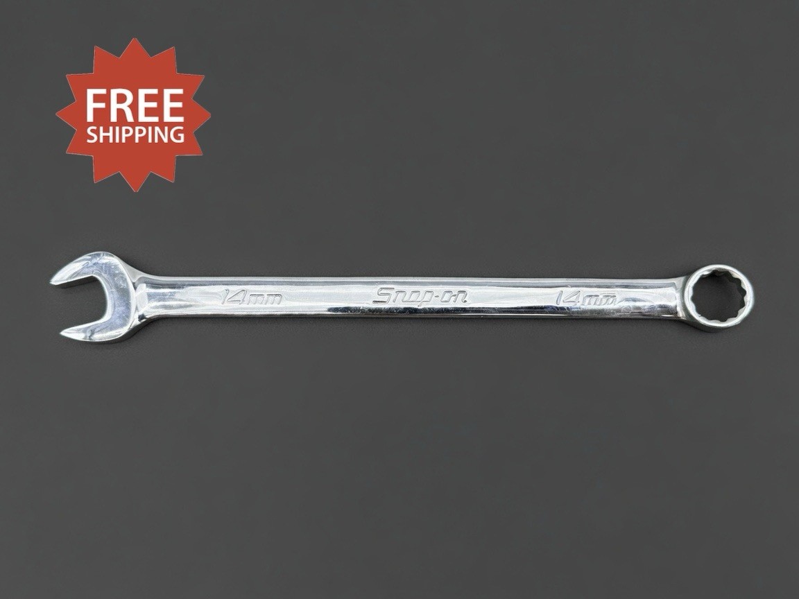 Snap-On Tools OEXM140B 14mm Metric Standard 12 Point Chrome Combo Wrench USA NEW