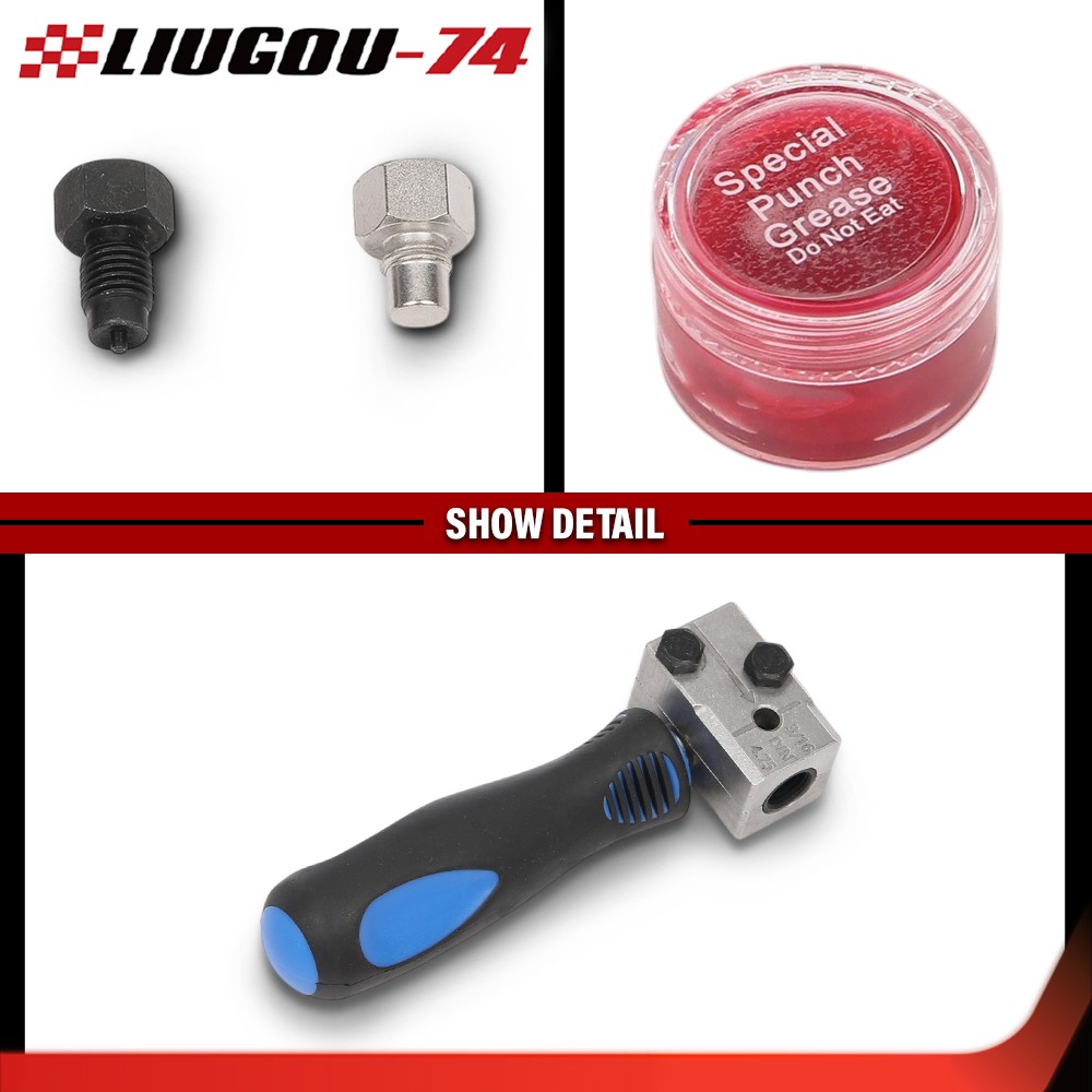Universal Handheld Car Brake Line Flaring Tool Kit 3/16» Single Flare W/Storage