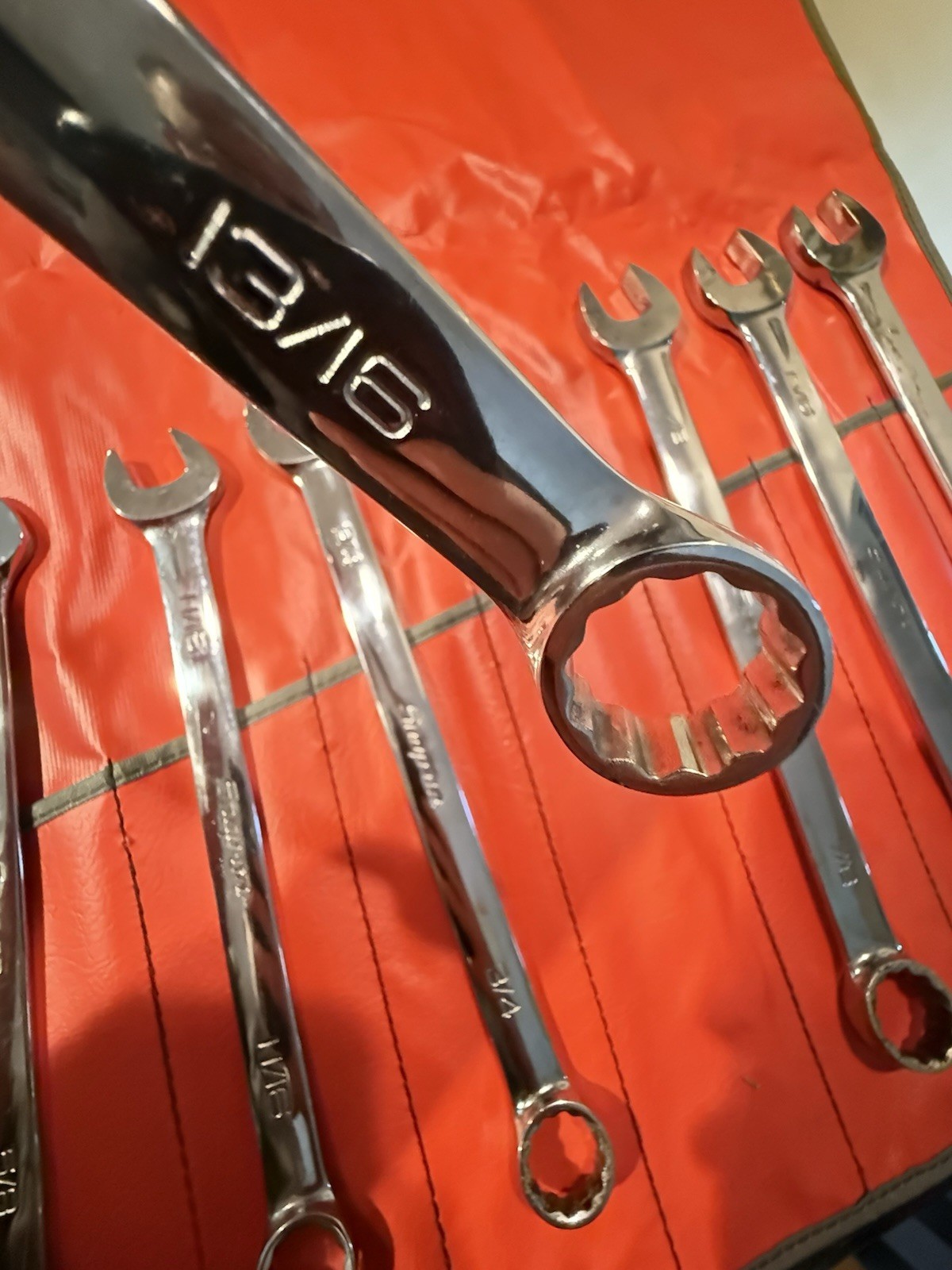 ULGY NOS Snap On 14 Pc OEX SAE Combo Wrench 12 Pt. Set C-141B Date Code 1997 USA
