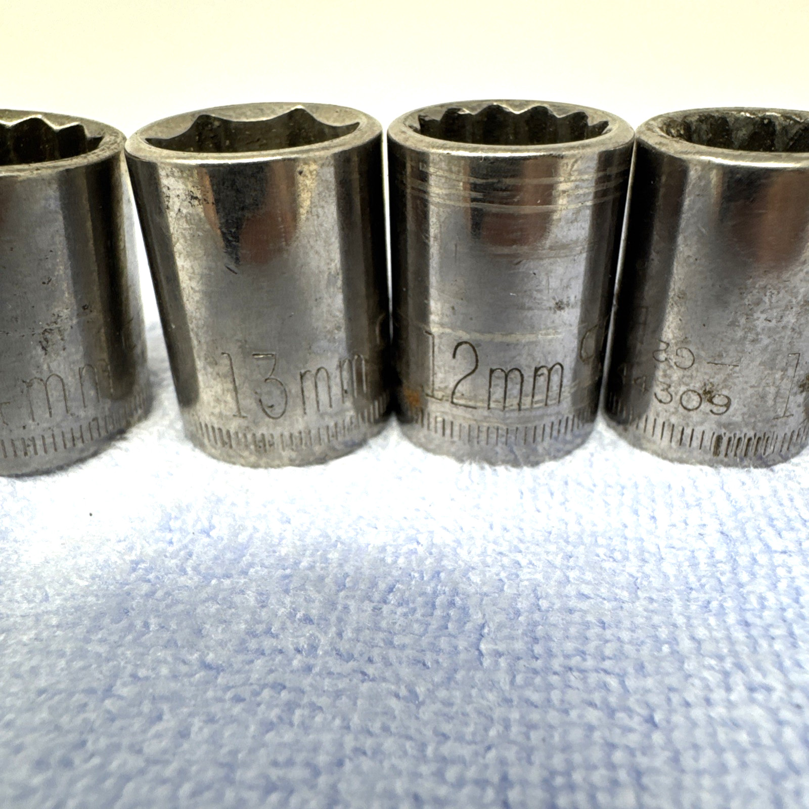 Craftsman Socket Set 3/8” Drive 8mm-19mm 6pt and 12pt lot of 12