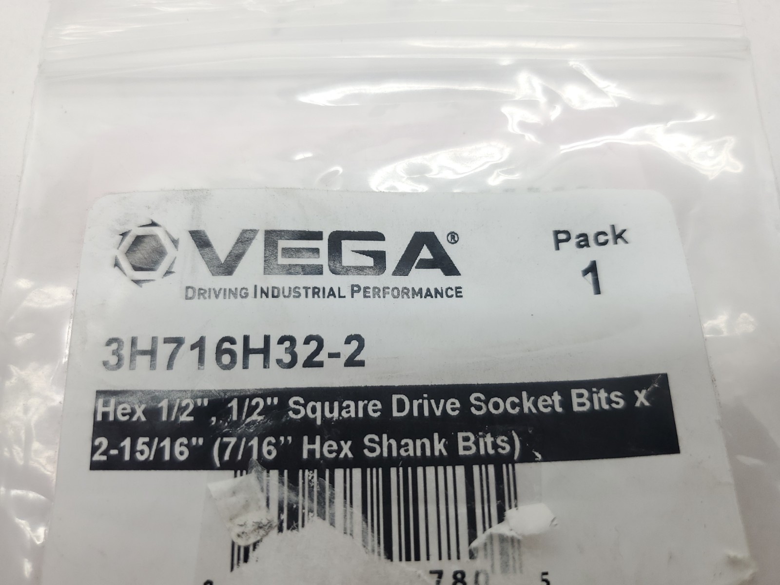 1/2″ drive 1/2″ hex Vega 3h716h32-2