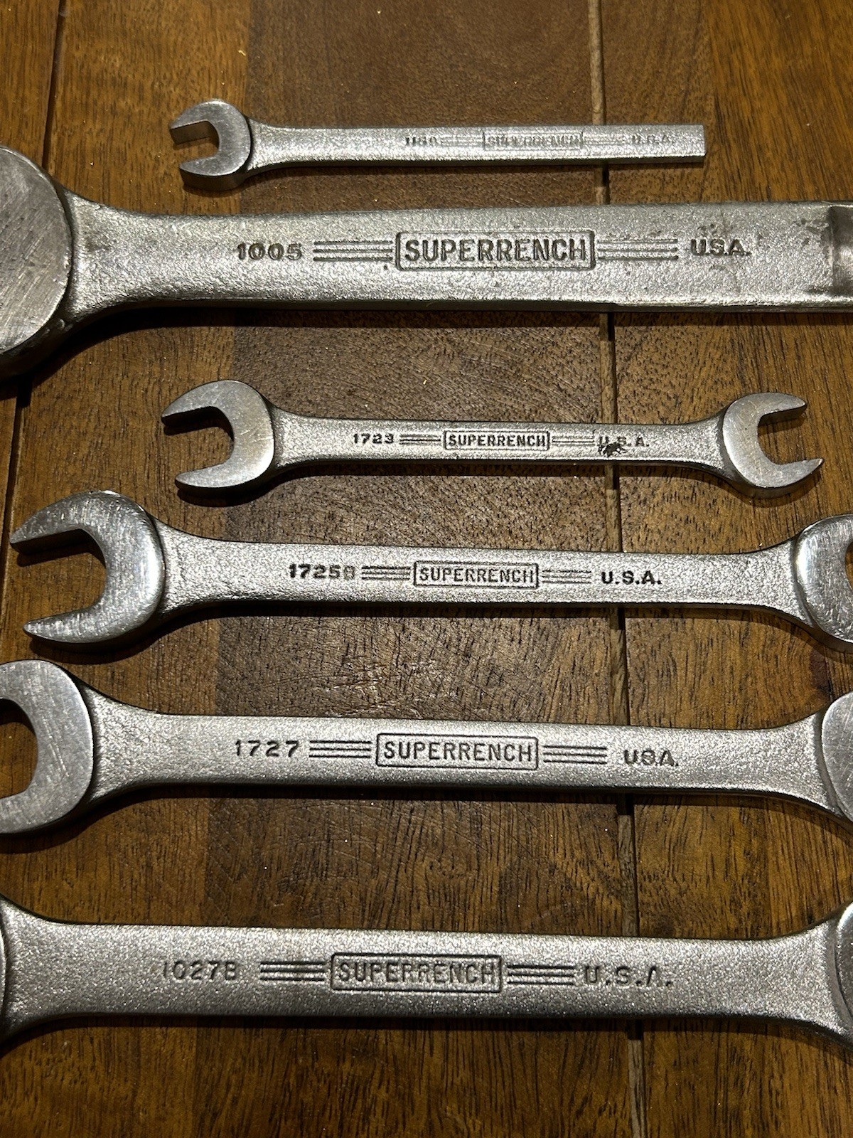 Rare Vintage J.H. Williams Wrench Set SUPERRENCH 9 Pcs. USA