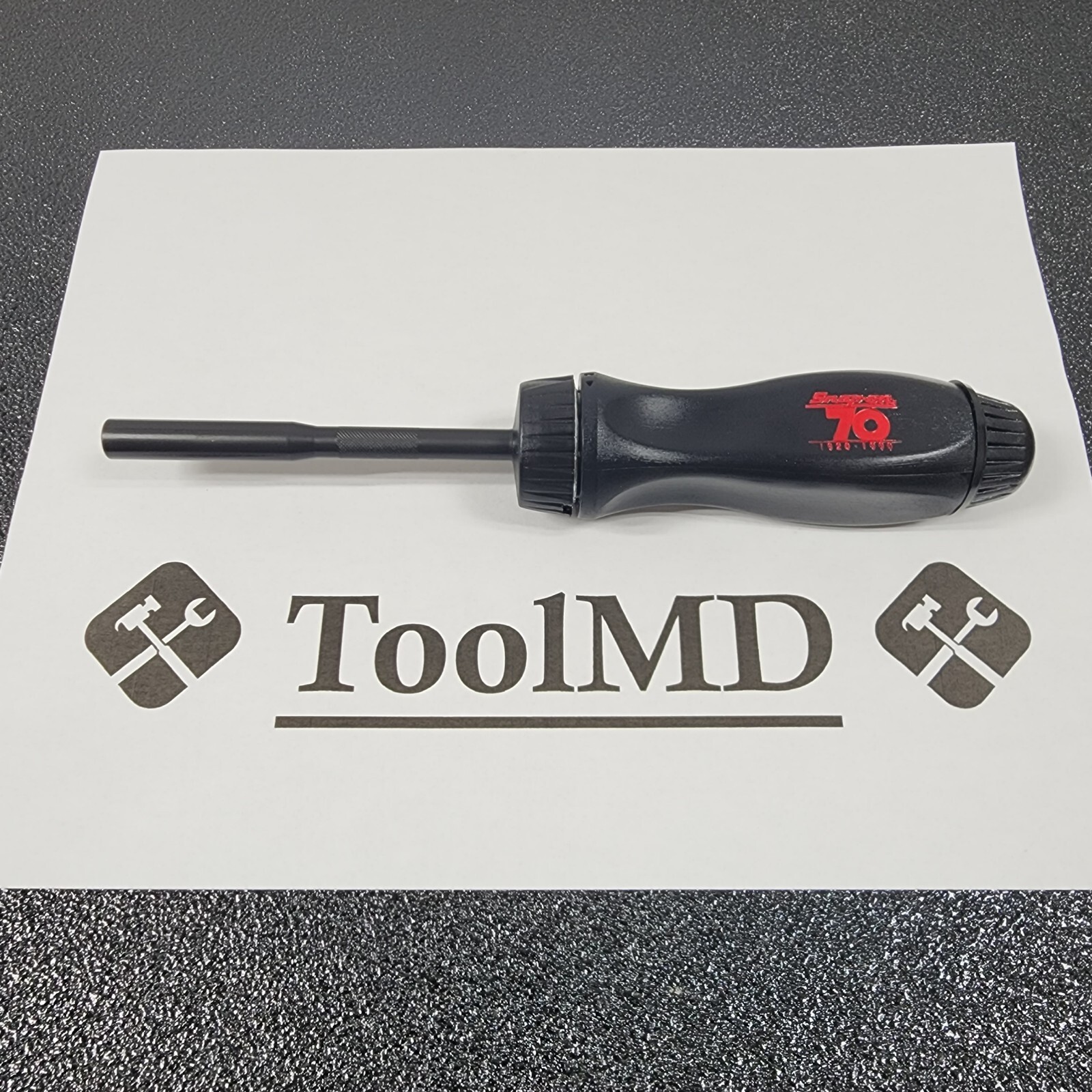 Snap-on Tools USA NOS BLACK 70TH ANNIVERSARY Ratcheting Screwdriver SSDMR4A