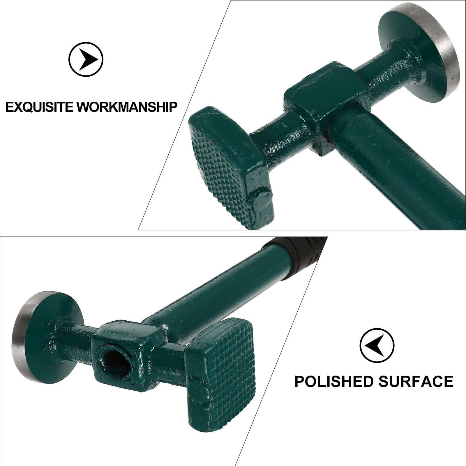 Uonlytech Sheet Metal Hammer 4.45 Inch Auto Body Repair 29.5X12.5CM, Green