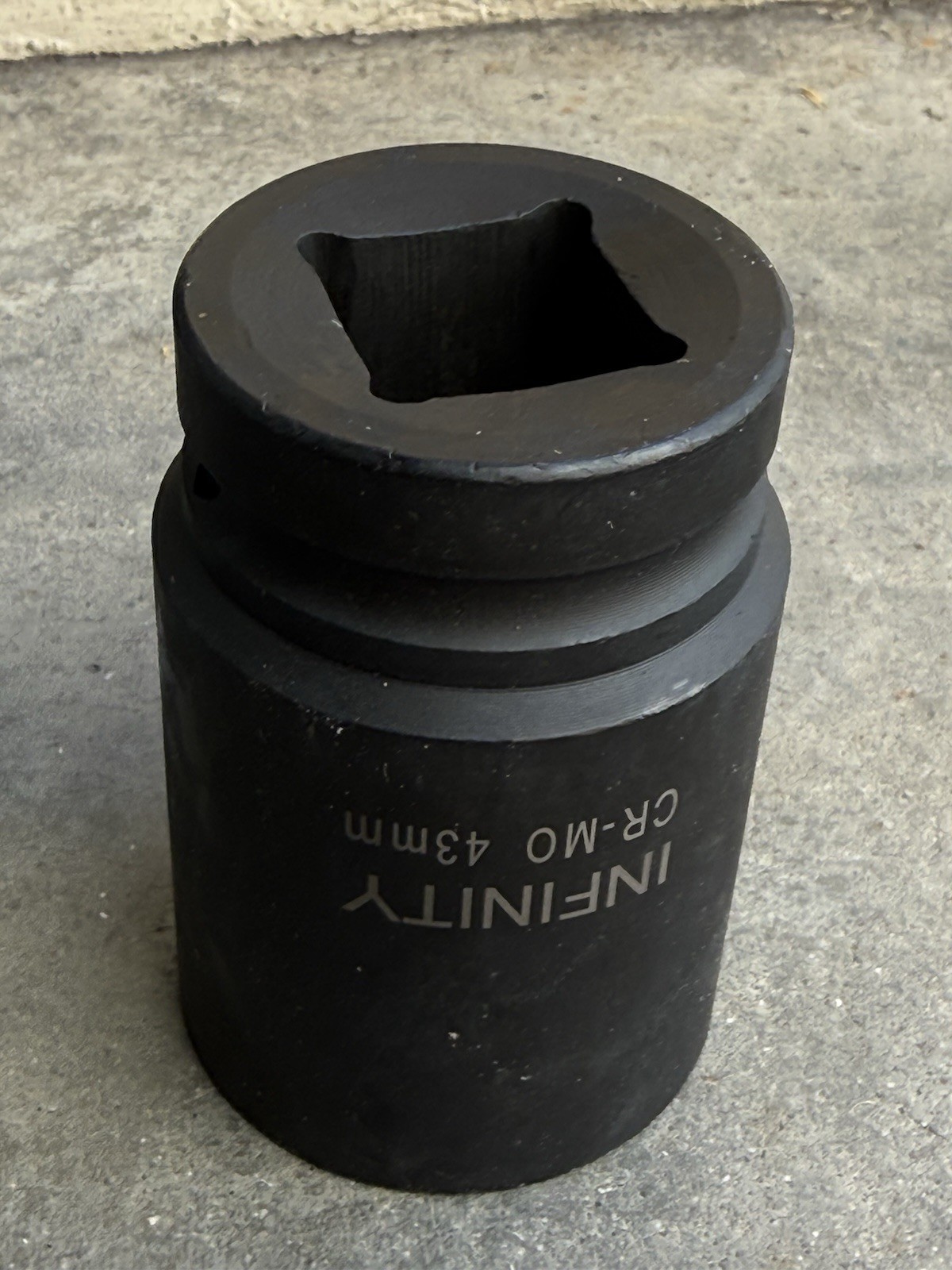 1″ DR. 43mm 6 Point Impact Socket CR-MO For Tractor Truck Heavy Machinery