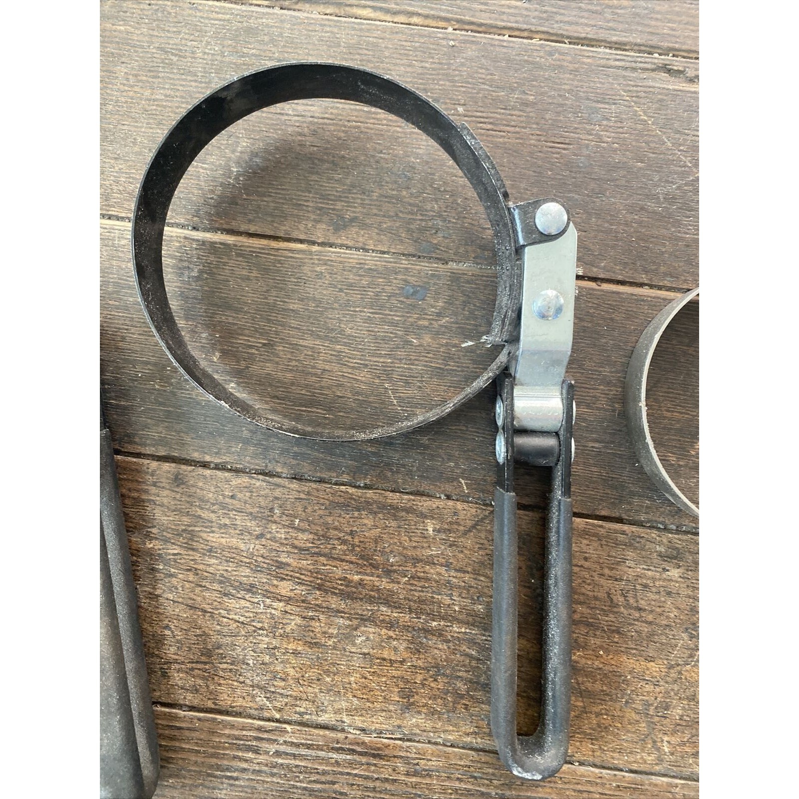 Lot Of 3 Oil Filter Wrench Automotive Removal Tool Black Handles And Silver
