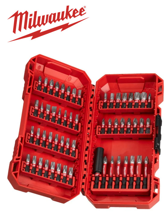 MILWAUKEE 4932492006 Screwdriver Bit Set Plastic Cassette, Number of tools: 56