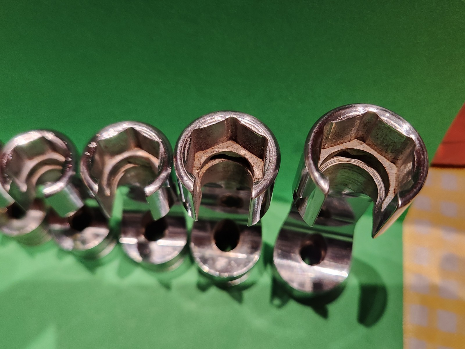 Snap On 7pc 3/8″ Dr. 6-Pt. Deep Flare Nut SAE Socket Set 3/8″-3/4″ 207FRX READ