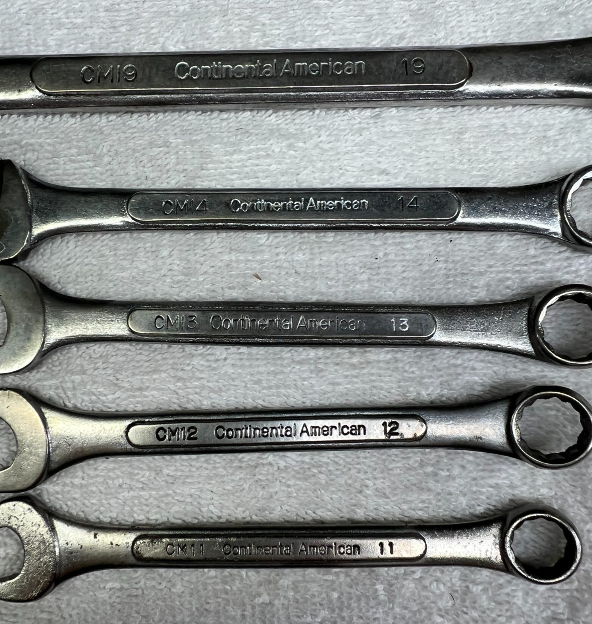 Continental America Wrenches 19/14/13/12/11mm Metric Lot of 5