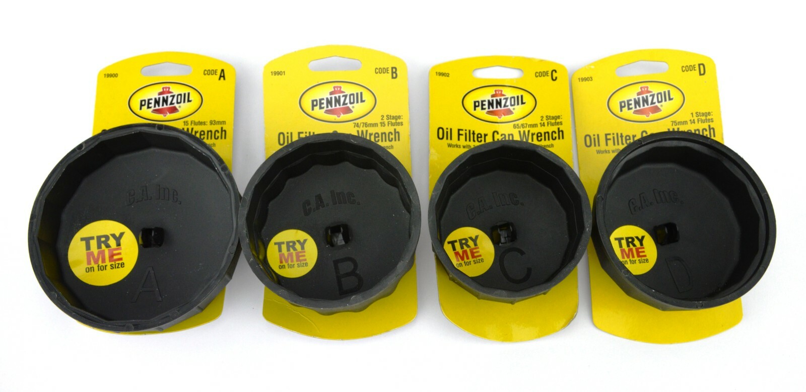 Pennzoil Oil Filter Cap Wrench 4 Sizes 65/67mm , 74/76mm , 93mm , 75mm NEW