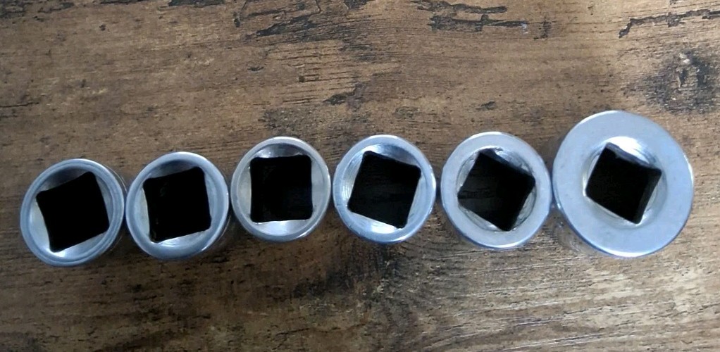 Lot Of 6 Craftsman V Metric 12 Point 1/2″ Drive Sockets 13,14,15,16,17&22mm
