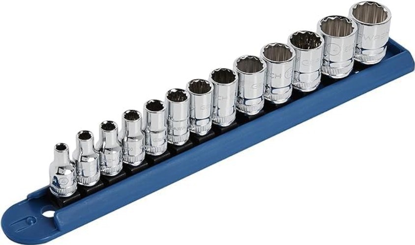 13 Pc. 1/4″ Drive 12 Pt. Standard Socket Set, Metric – 80306