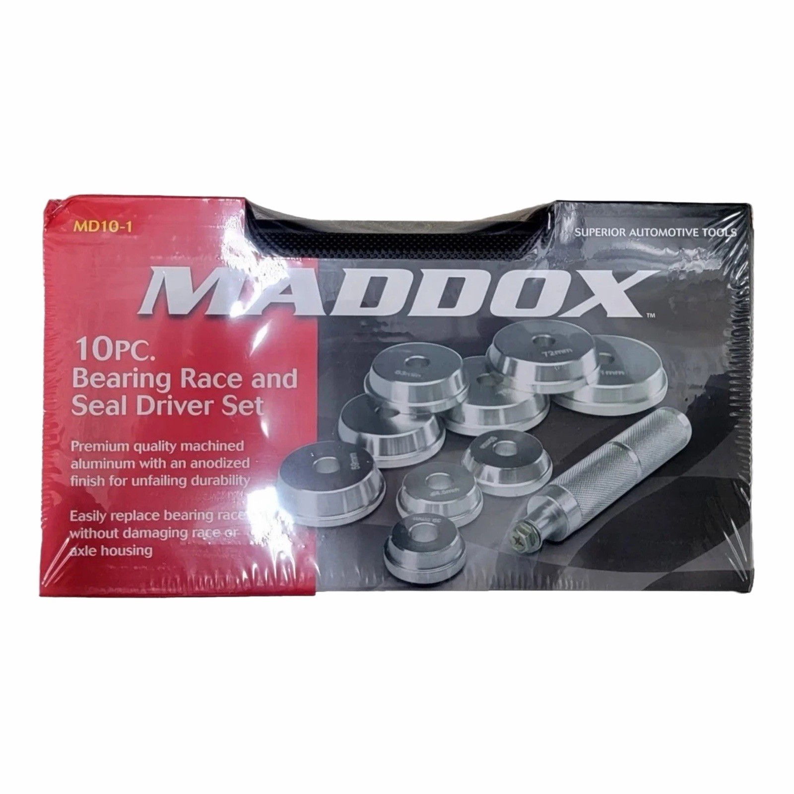 MADDOX Bearing Race and Seal Driver Set 10PC Machined Aluminum NEW