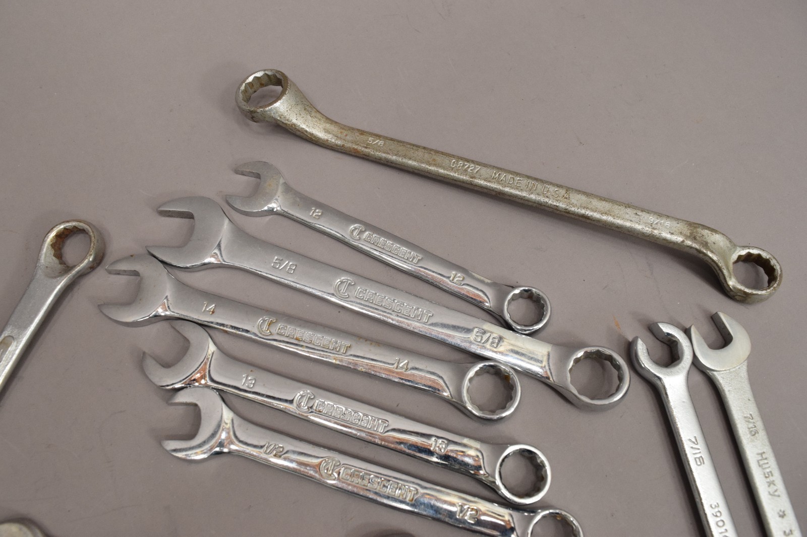 21 piece Mixed Wrench Lot Husky Crescent Stanley SAE Metric Ratcheting USA 5110