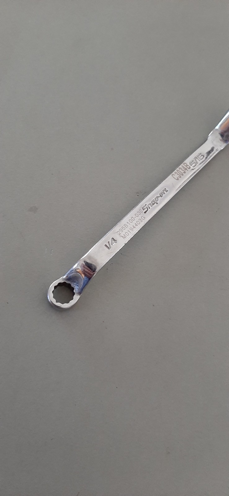 Snap-on XSO810A 1/4″ x 5/16″ 12Pt Short 60° Deep Offset Box Wrench MARKED 605