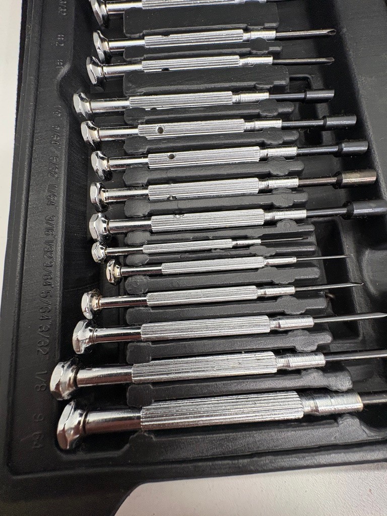 Vintage 25 Piece Alltrade Tool Set Pliers & Precision Screwdrivers W/Black Case