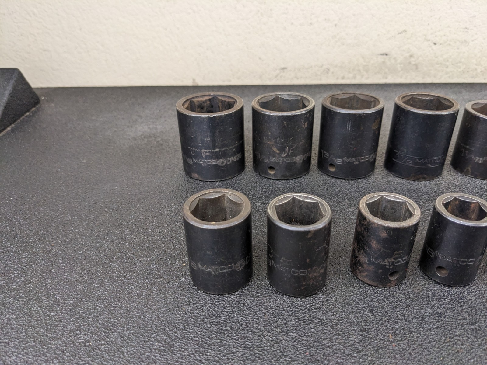 #bp318 MATCO SCP136T 15pc 1/2″ Drive SAE 6 IMPACT Socket Set 7/16″ to 1-5/16″