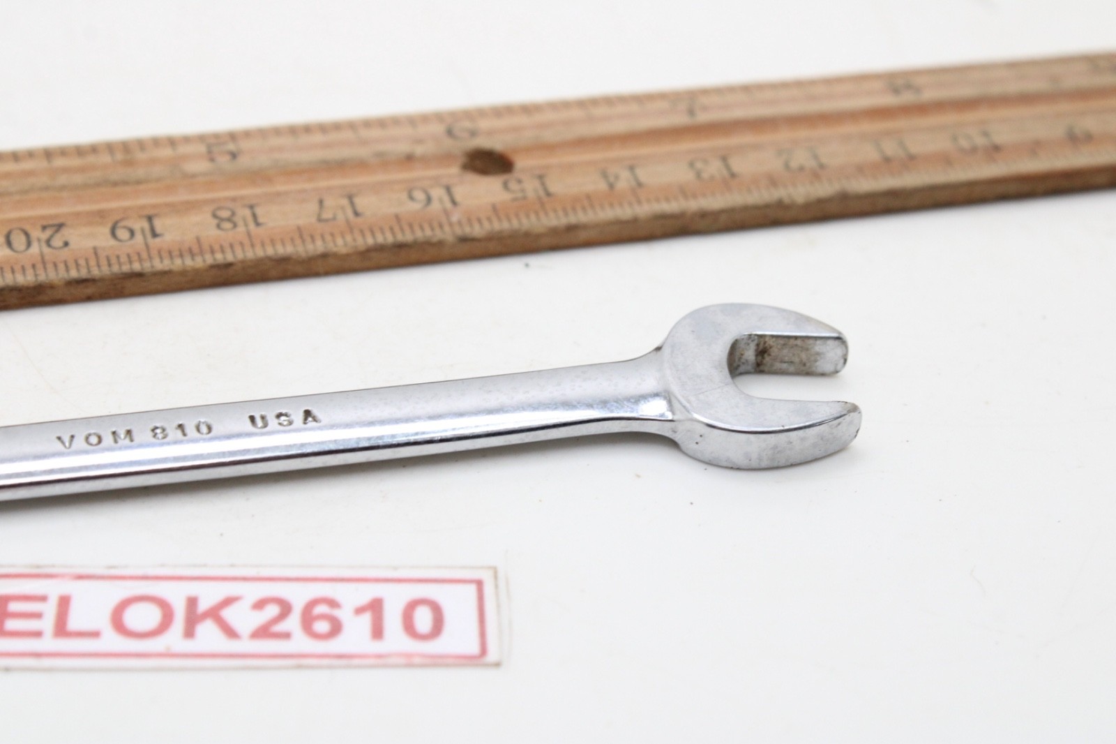 Snap-on Tools VOM810 8mm x 10mm Metric Double Open End Wrench 4.5″ USA