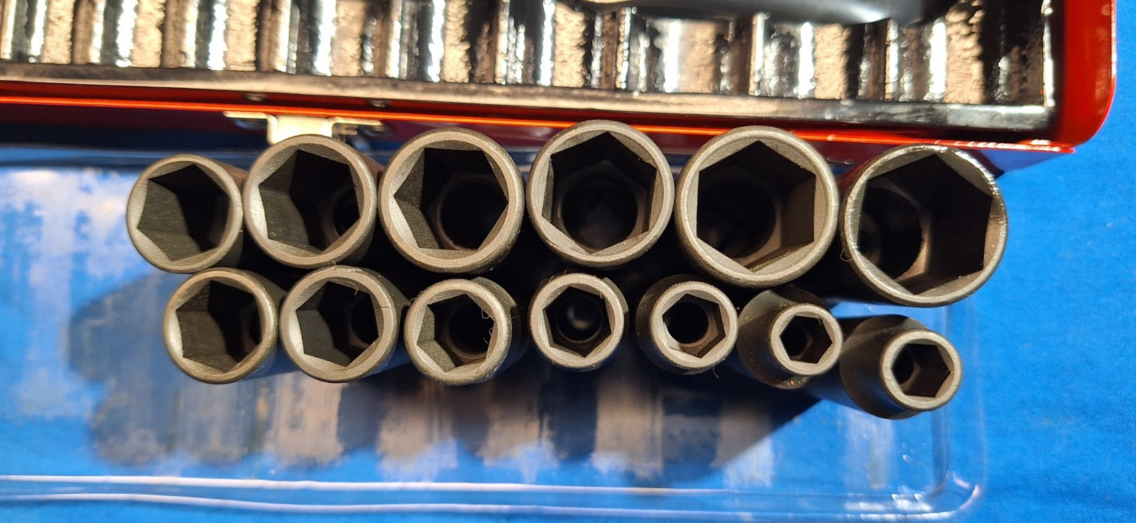 ATD Tools 2701 13 pc 3/8″ drive METRIC deep 6 point impact socket set 7mm-19mm