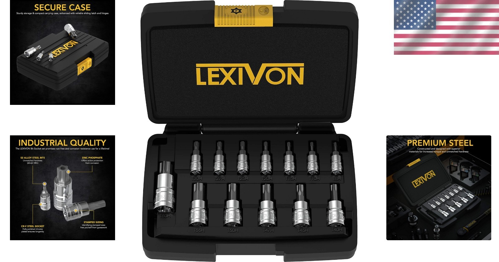 Ultimate Tamper Proof Torx Bit Socket Set – 13-Pieces with Enhanced Storage Case