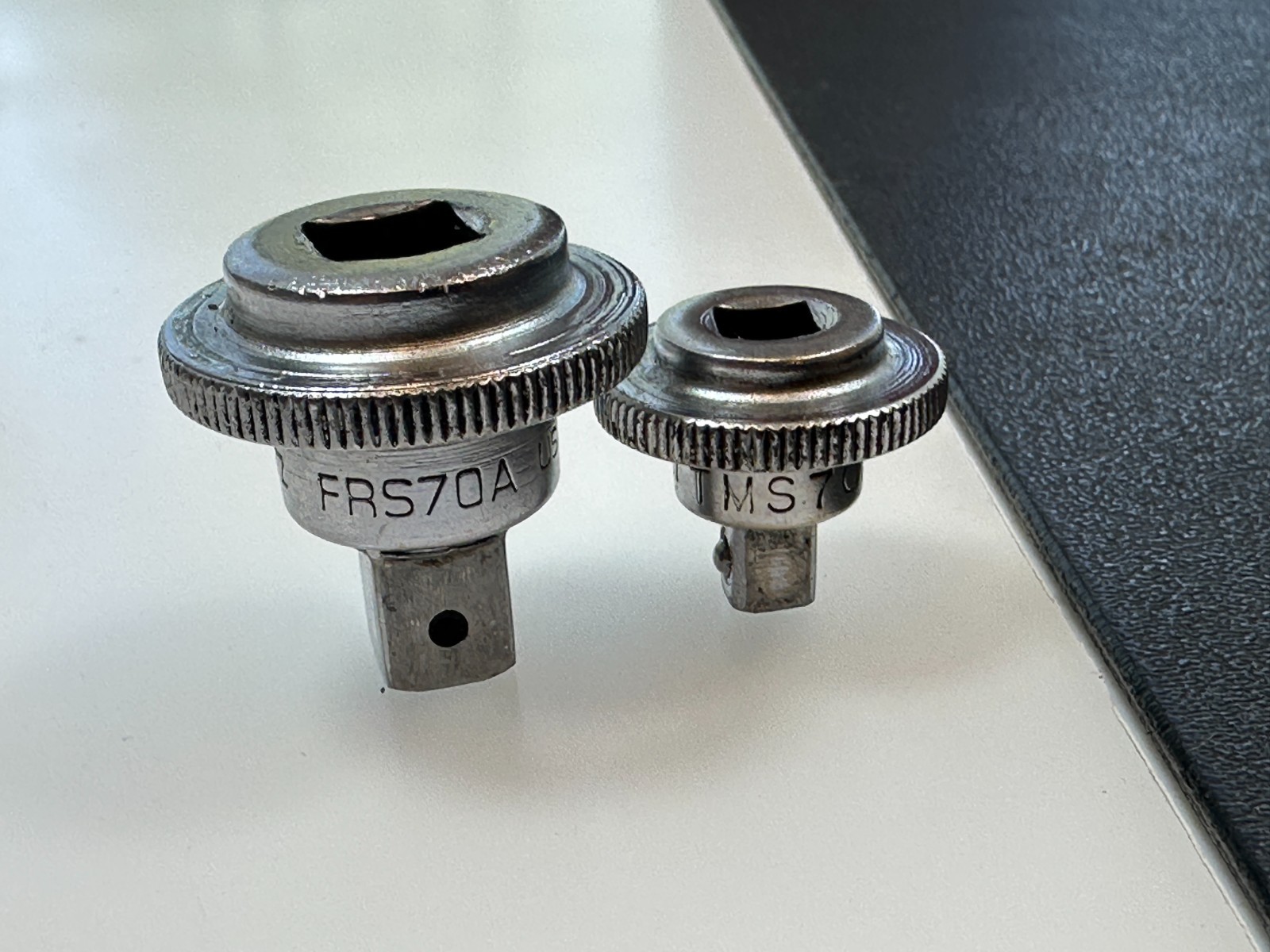 🇺🇸 Snap-on Tools USA 2pc Thumbwheel Spinner Ratchet Set FRS70A, 3/8 TMS70A 1/4