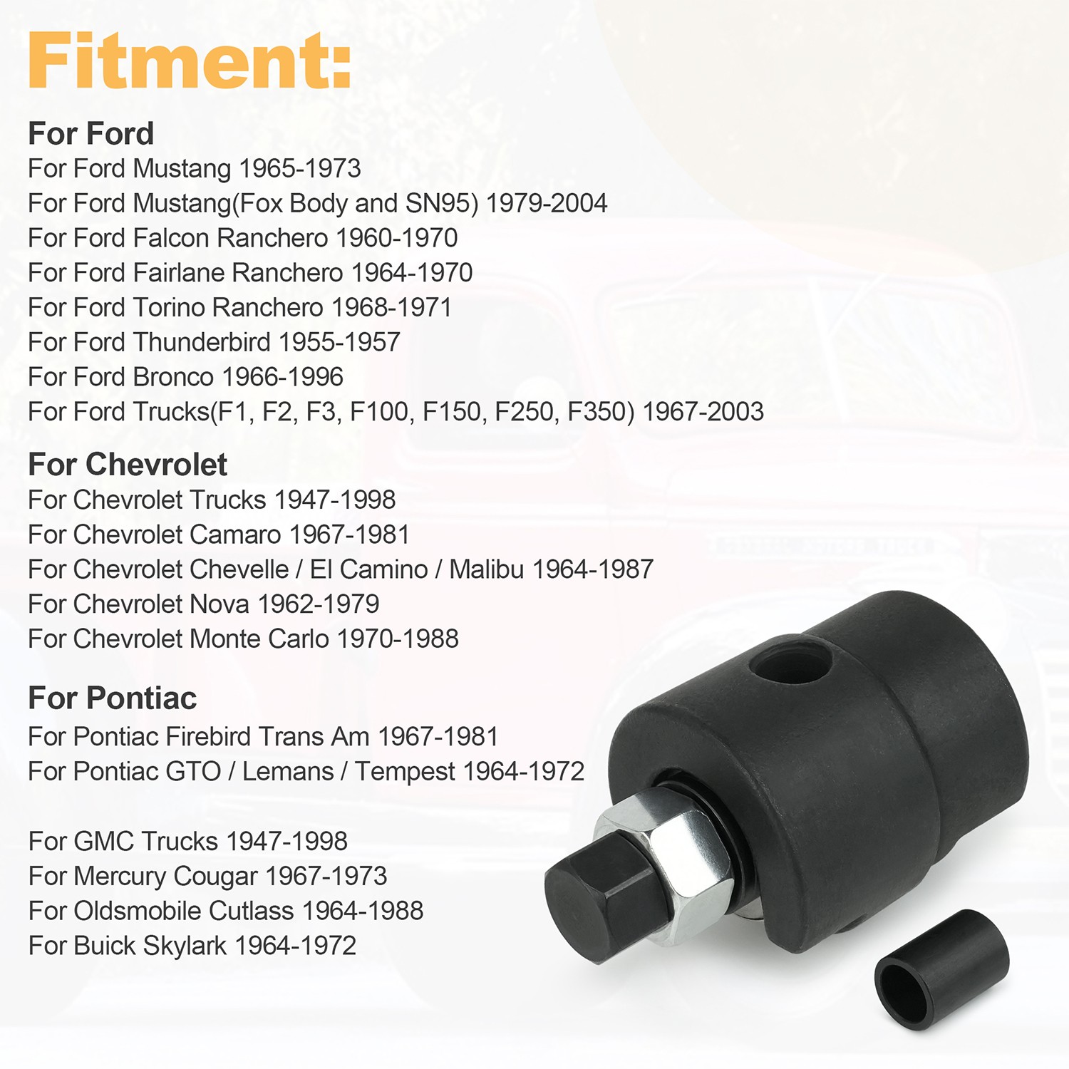 Power Steering Pump Pulley Puller Installer Tool for Ford Chevy Trucks