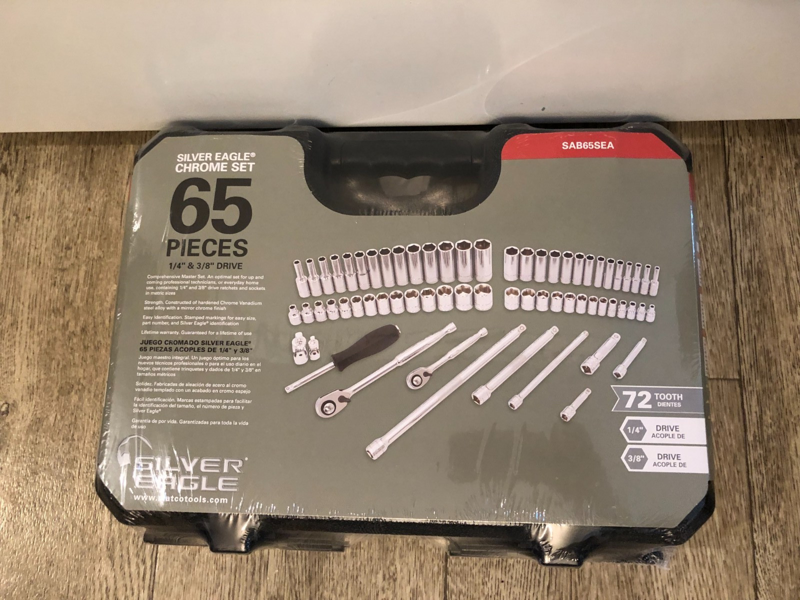 New Matco 65 Pc 1/4″ & 3/8″ Dr Metric Silver Eagle Master Set ~ SAB65SEA