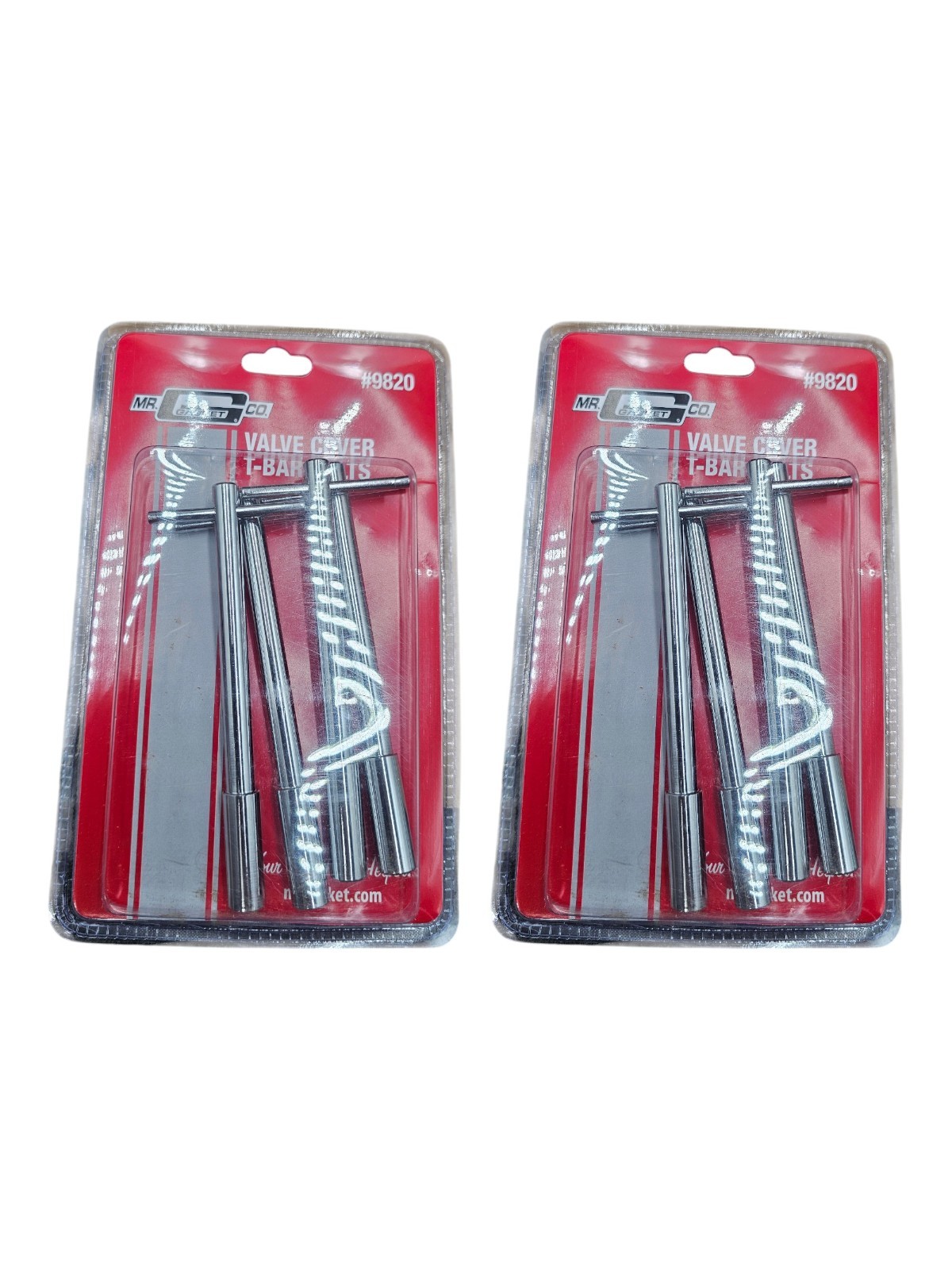 (QTY 2) Mr. Gasket 9820: 4-Piece Valve Cover T-Bar Bolts 1/4″-20 Thread x 5″