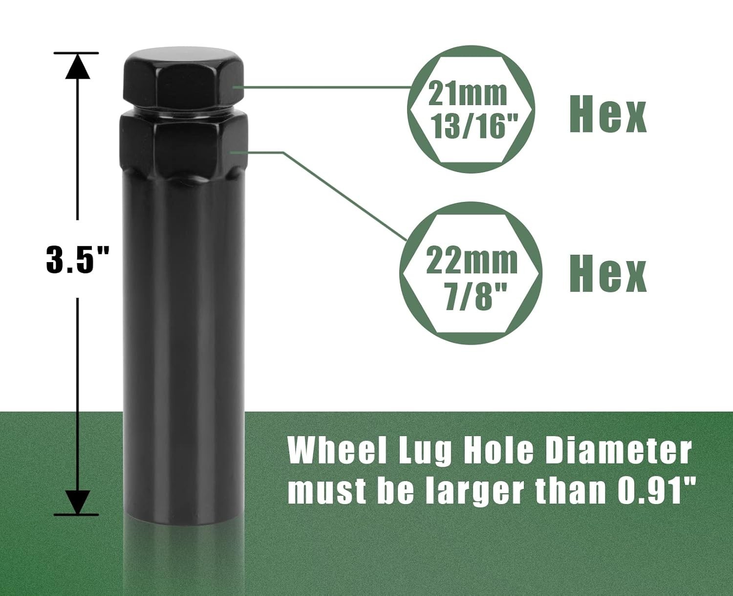7 Spline Lug Nut Key Tool – Durable Chrome Vanadium Socket for Secure Wheels