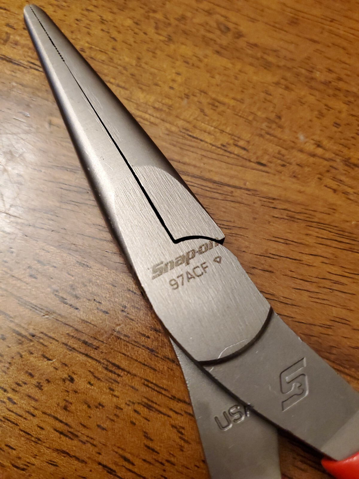 *NEW* Snap On Tools 97ACF Talon Grip™ RED Needle Nose Pliers FREE SHIPPING