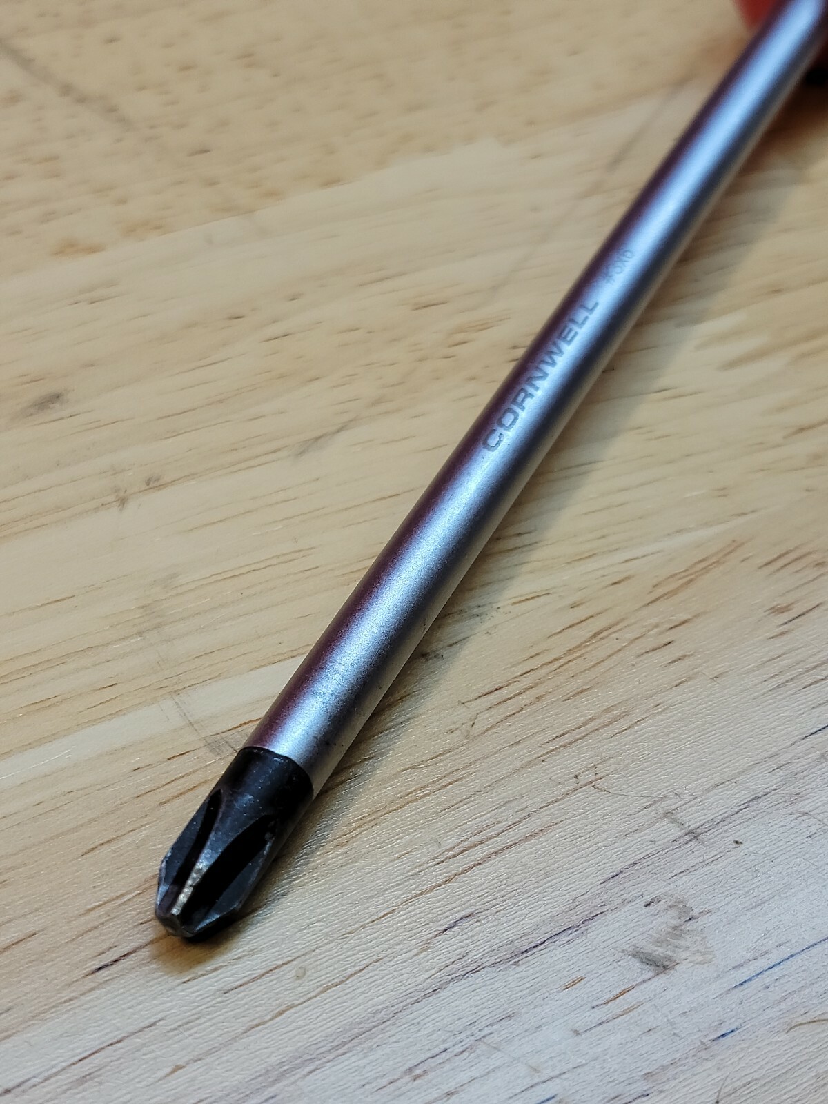 Cornwell Tools CSP306BR RED #3 Phillips 6″ Long Shaft Screwdriver 11-3/8″ OAL