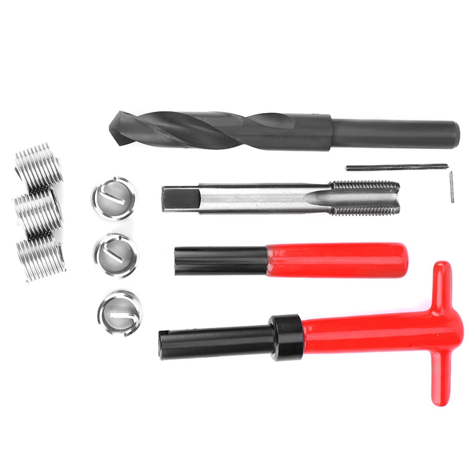 M16x1.5mm Thread Repair Kit – 11 Pieces, Stainless Steel, Hex Wrench, Tap & Inse