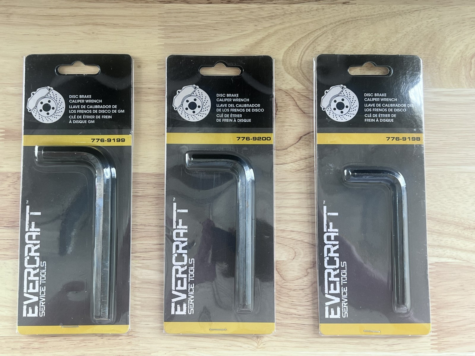Evercraft Brake Caliper Wrench Set GM Ford Disc Brake Service Tools 3/8″ 5/16″ 1