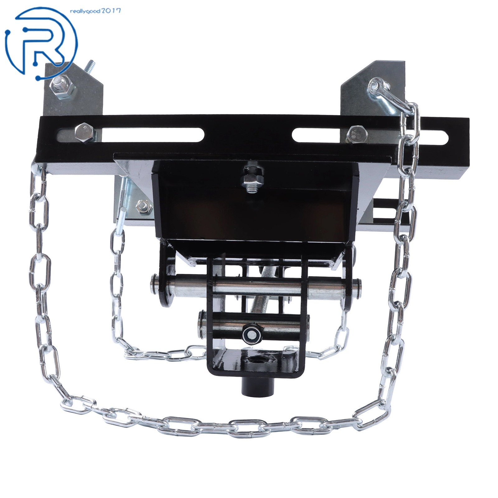 Heavy Duty 1/2 Ton Transmission Jack Adapter Dual Chain for Floor Jack Repair