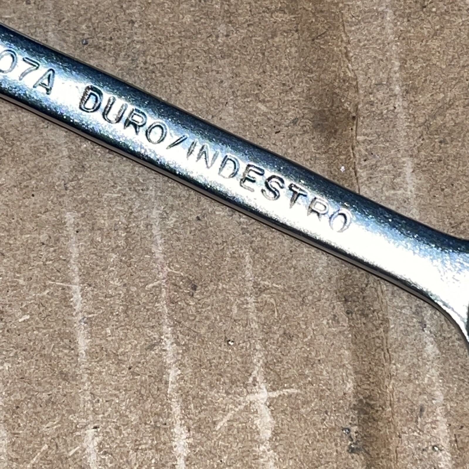 Vintage Duro / Indestro USA 40607A 6 MM X 7 MM Metric Open End Wrench